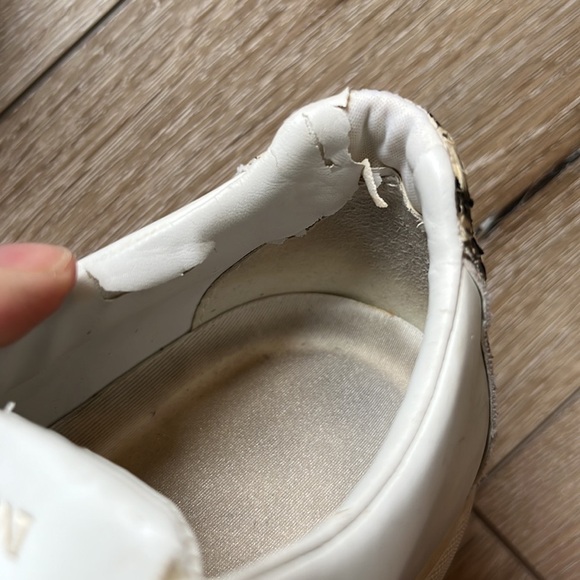 Emporio Armani Leather Sneaker with Snakeskin Detail - Picture 11 of 11